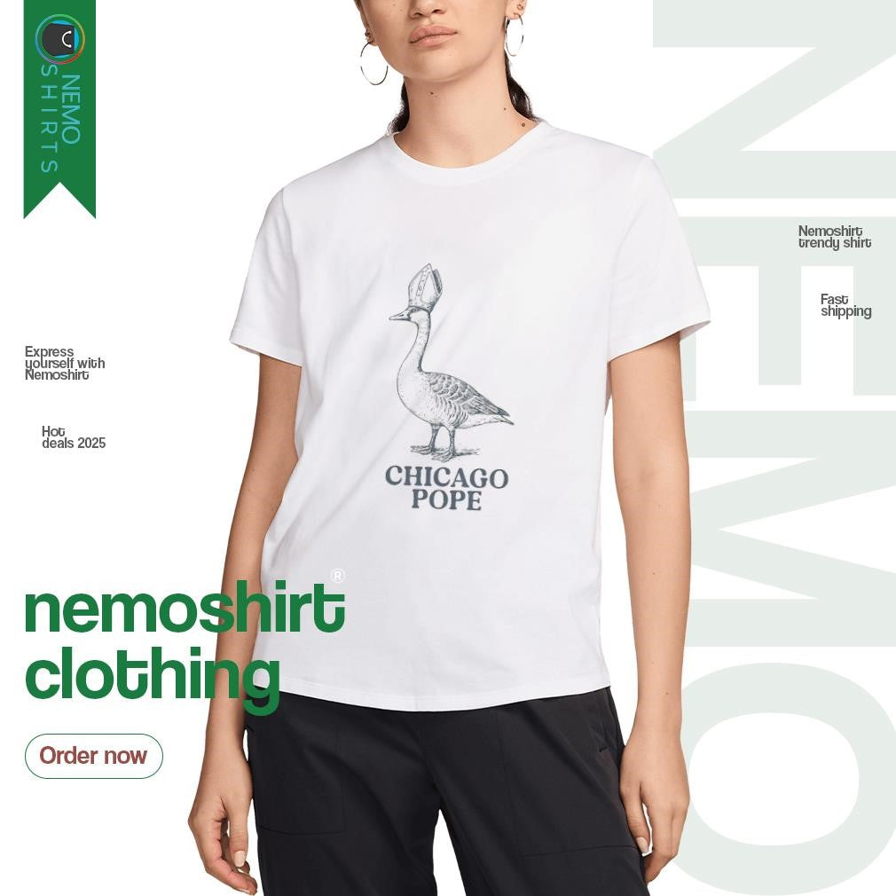 Chicago Pope Leo XIV goose - Adult & Kids T-Shirts, Sweatshirts & Hoodies apparel design preview 3