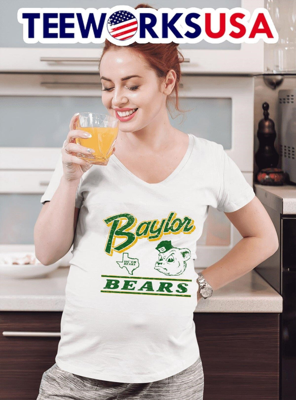 Baylor Bears sic 'em retro - Adult & Kids T-Shirts, Sweatshirts & Hoodies apparel design preview 4
