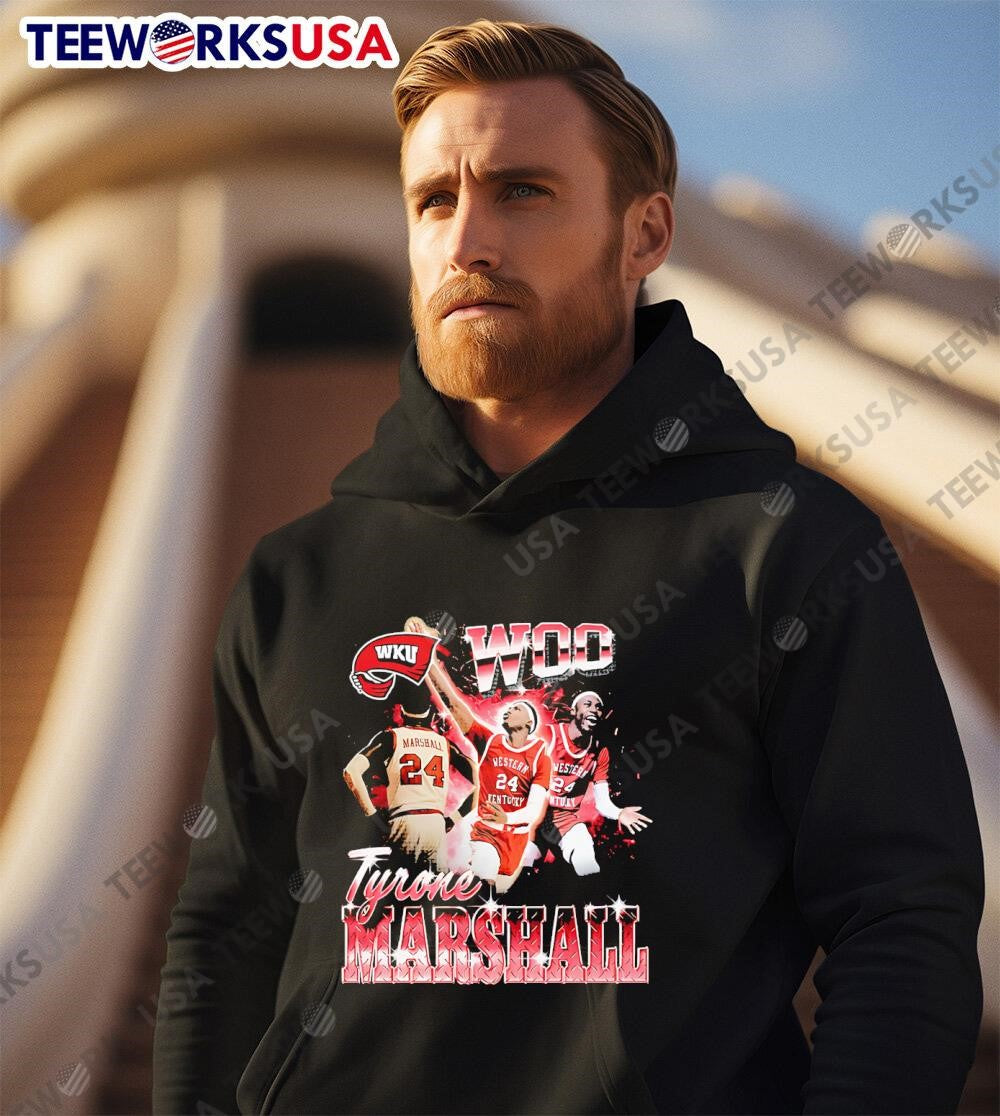 Tyrone Marshall 90s Woo WKU - Adult & Kids T-Shirts, Sweatshirts & Hoodies apparel design preview 3