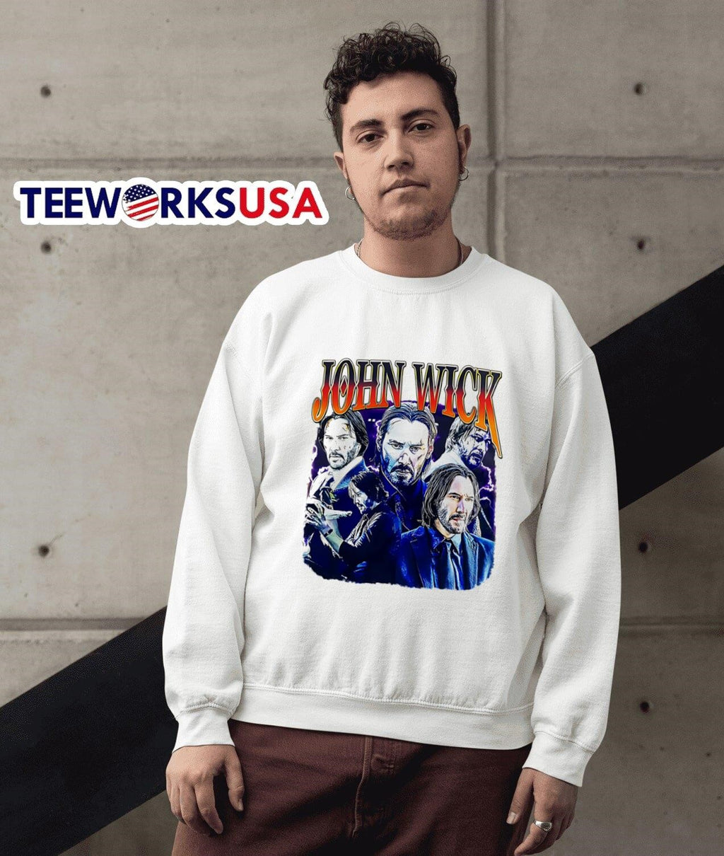 John Wick Film series graphic - Adult & Kids T-Shirts, Sweatshirts & Hoodies apparel design preview 5