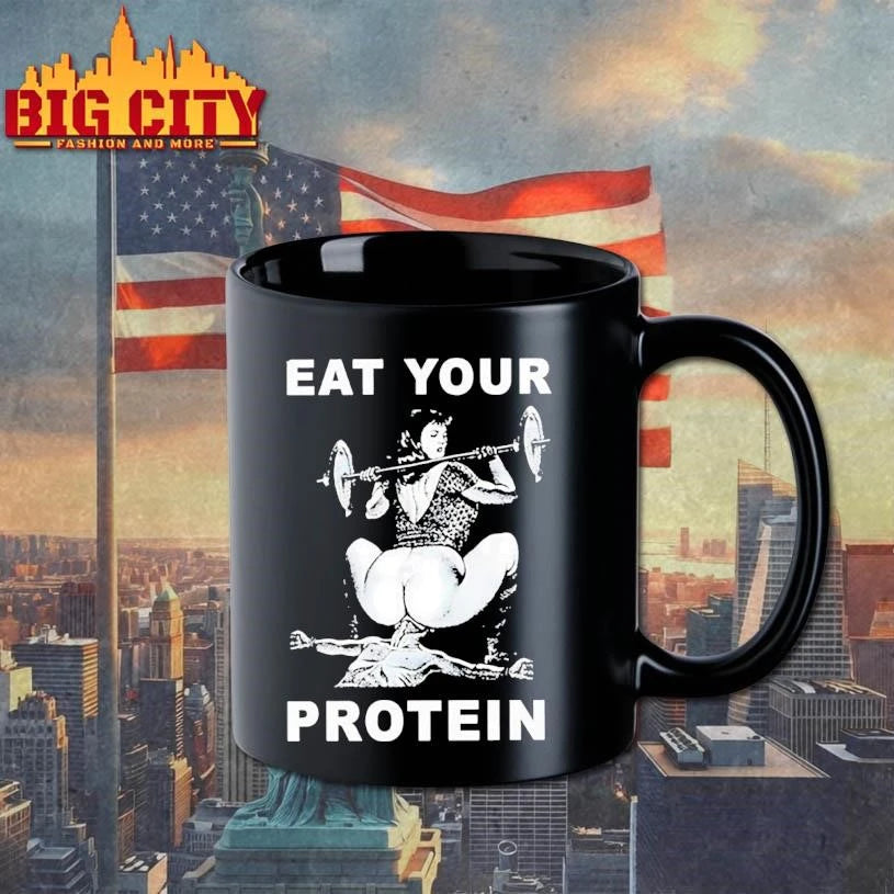 Eat You Protein For Gym-Goers Vintage - Adult & Kids T-Shirts, Sweatshirts & Hoodies apparel design preview 3
