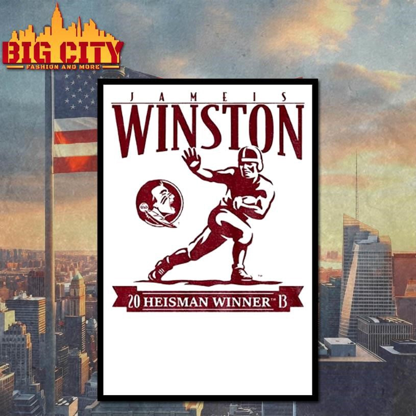 Jameis Winston Heisman Trophy Florida State Football - Adult & Kids T-Shirts, Sweatshirts & Hoodies apparel design preview 4