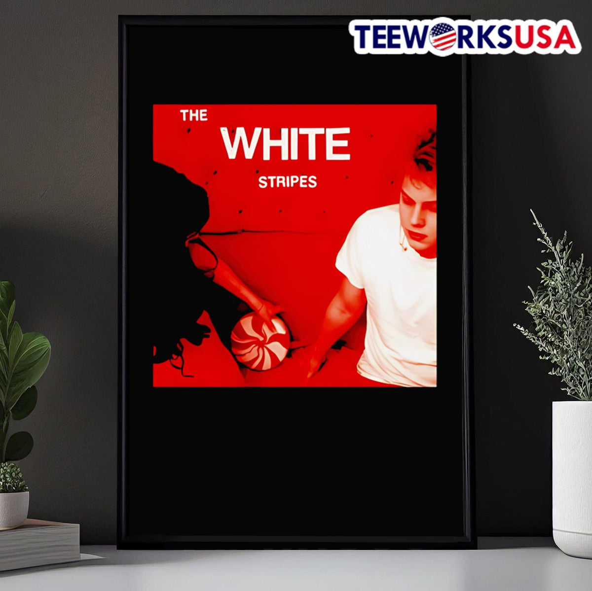 Jack White The Stripes Let's Shake Hands WS - Adult & Kids T-Shirts, Sweatshirts & Hoodies apparel design preview 5