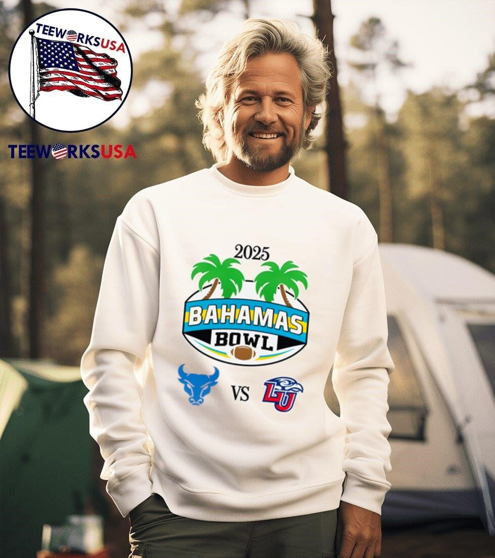 2025 Bahamas Bowl Buffalo Bulls vs Liberty Flames - Adult & Kids T-Shirts, Sweatshirts & Hoodies apparel design preview 3