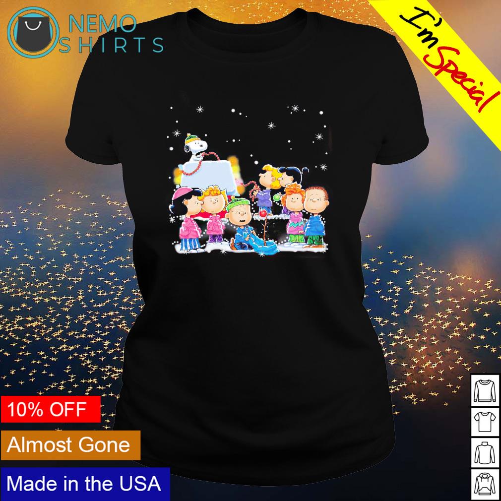 Peanuts characters merry Christmas - Adult & Kids T-Shirts, Sweatshirts & Hoodies apparel design preview 3
