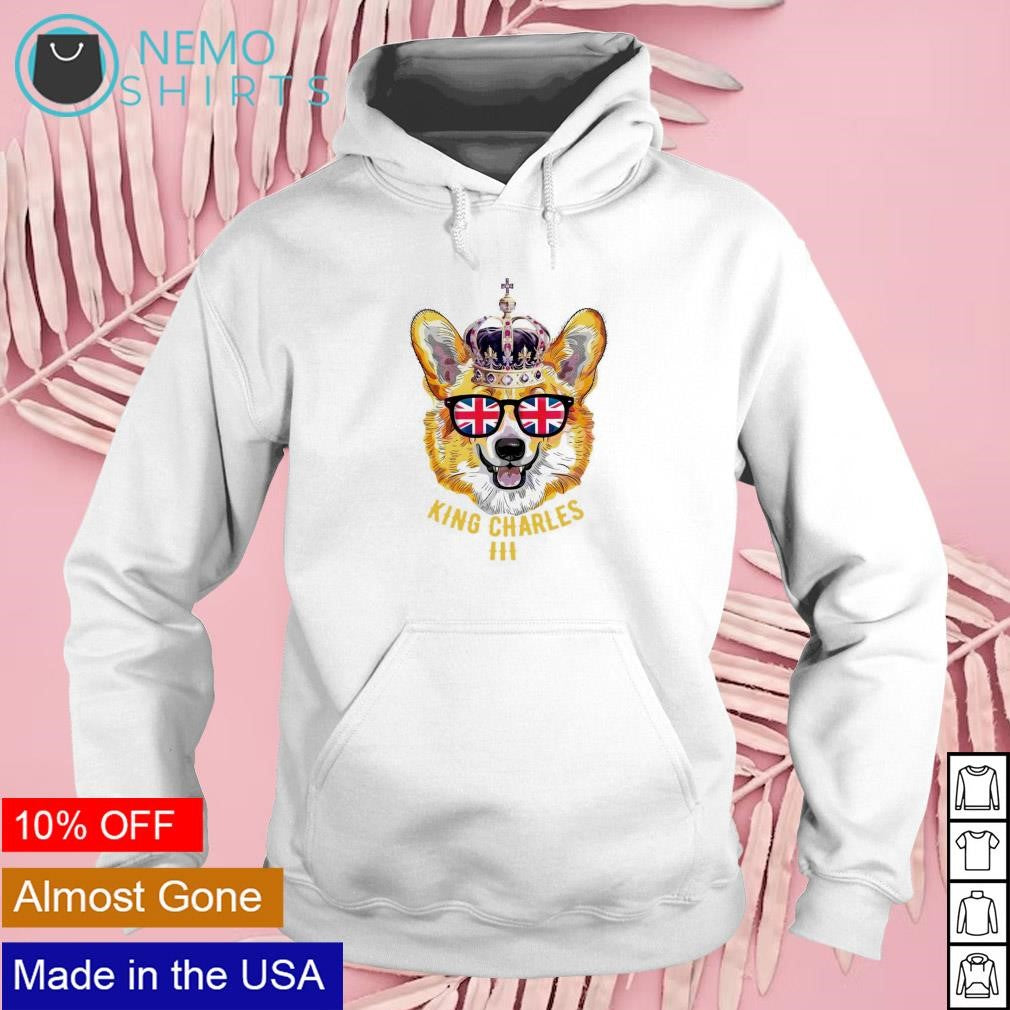 King Charles III Corgi dog - Adult & Kids T-Shirts, Sweatshirts & Hoodies product image 2
