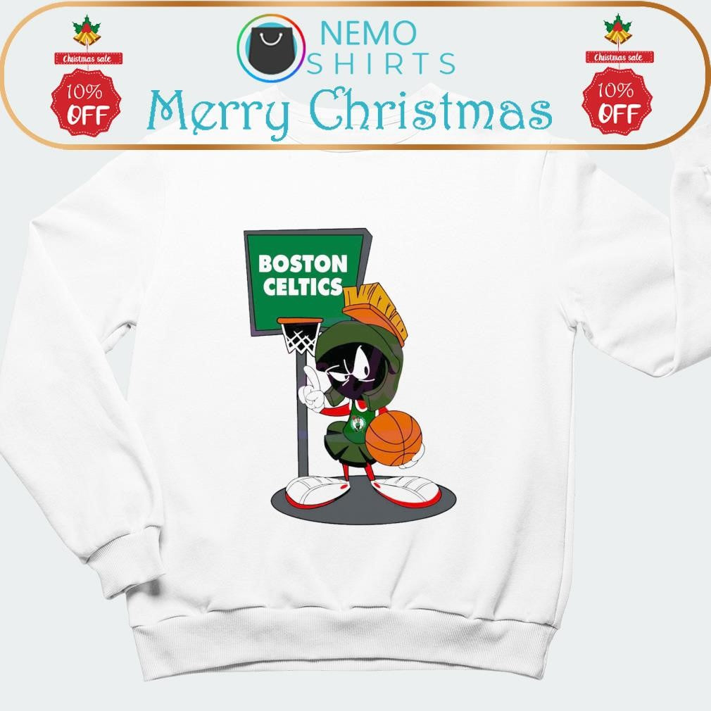 Boston Celtics Looney Tunes Marvin - Adult & Kids T-Shirts, Sweatshirts & Hoodies apparel design preview 1