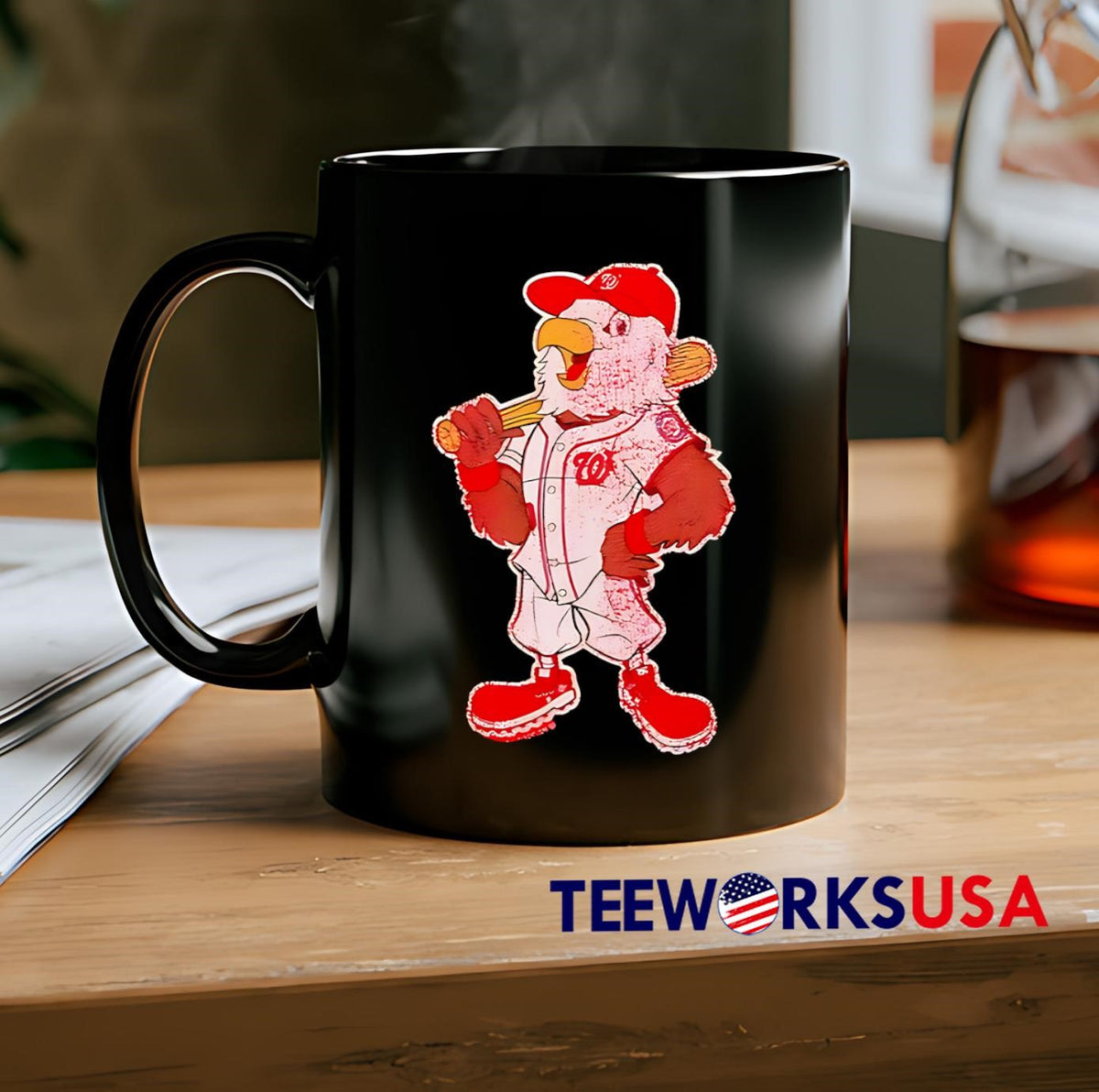 Washington Nationals baseball mascot vintage - Adult & Kids T-Shirts, Sweatshirts & Hoodies apparel design preview 2