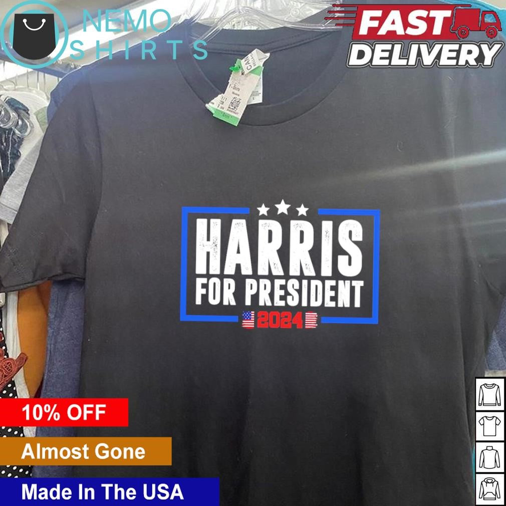 Kamala Harris for President 2024 vote blue US - Adult & Kids T-Shirts, Sweatshirts & Hoodies apparel design preview 5