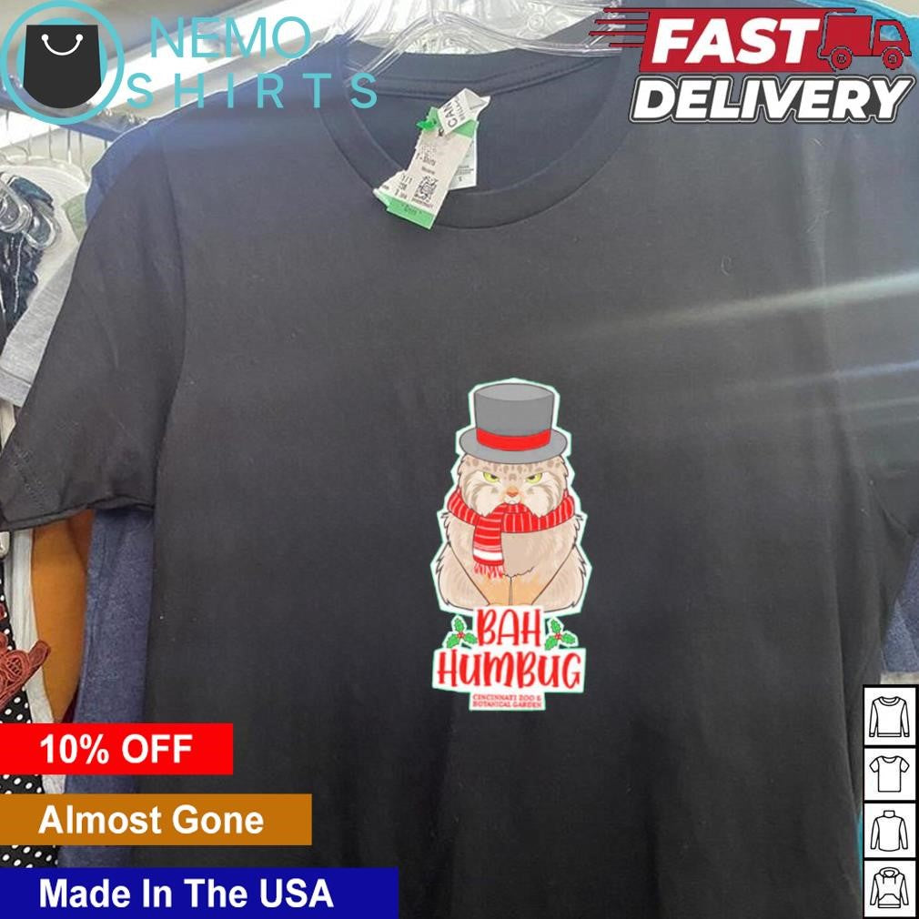 Bah Humbug cat Christmas - Adult & Kids T-Shirts, Sweatshirts & Hoodies apparel design preview 5