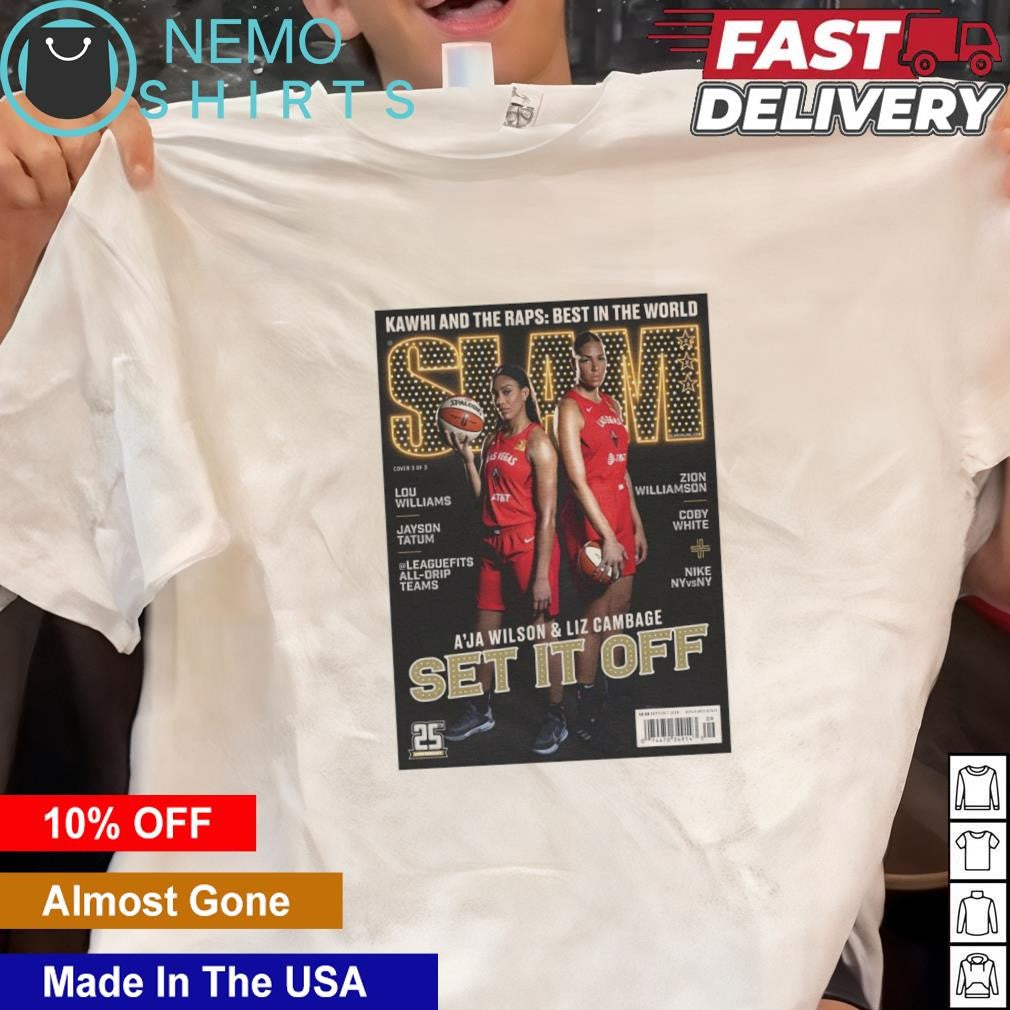 Slam A'ja Wilson and Liz Cambage set it off - Adult & Kids T-Shirts, Sweatshirts & Hoodies apparel design preview 1