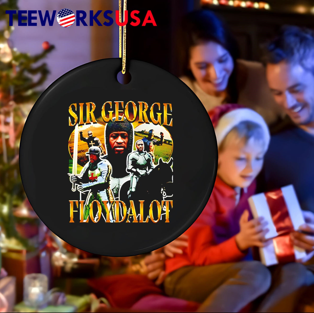 Sir George Floyd Alot Knight graphic - Adult & Kids T-Shirts, Sweatshirts & Hoodies apparel design preview 4