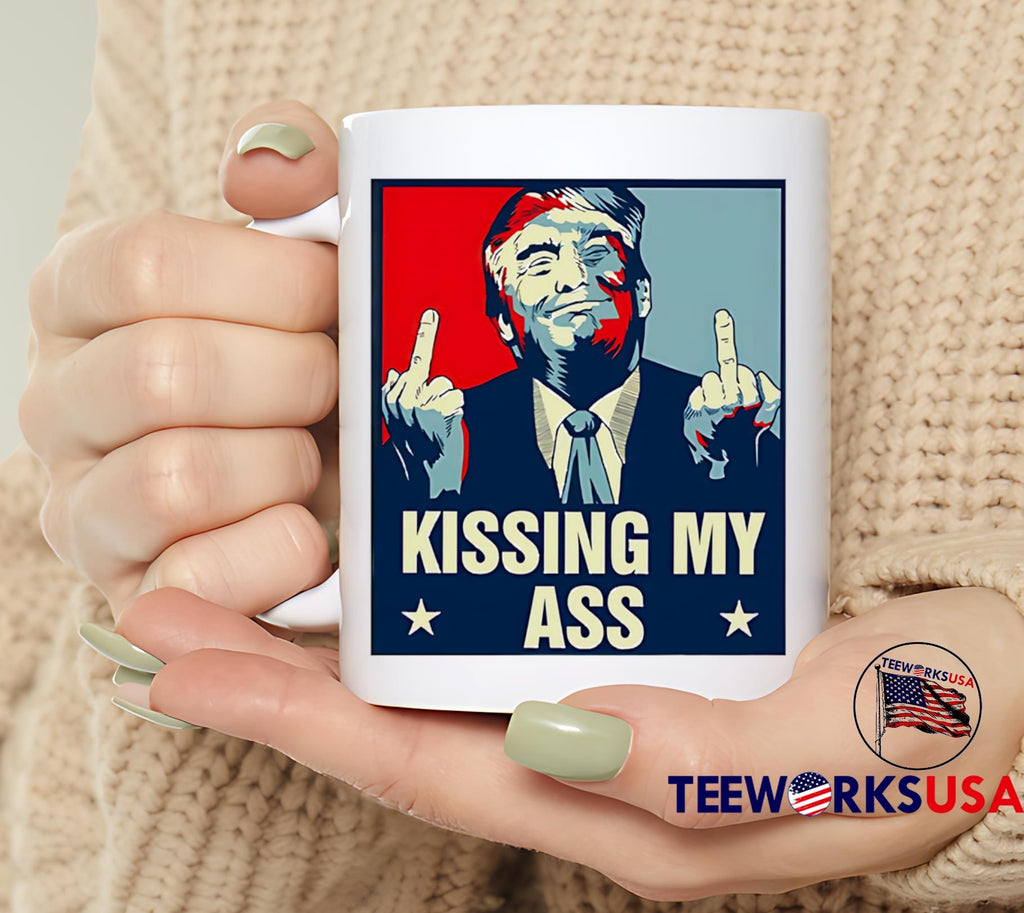 Negotiate tariffs kissing my ass Trump - Adult & Kids T-Shirts, Sweatshirts & Hoodies apparel design preview 6