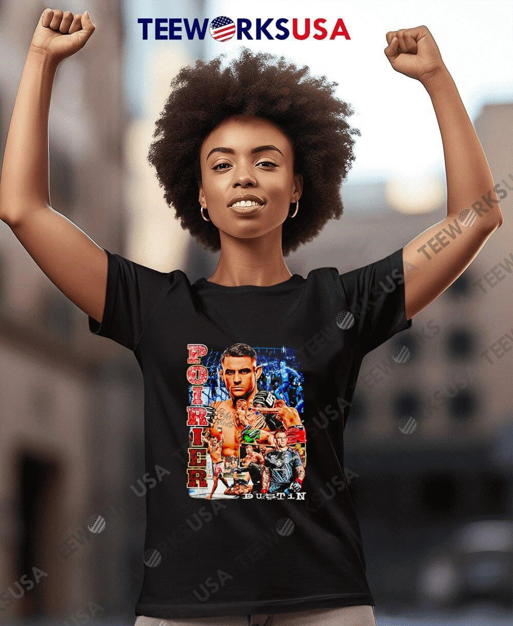 UFC Dustin Poirier retro - Adult & Kids T-Shirts, Sweatshirts & Hoodies apparel design preview 8