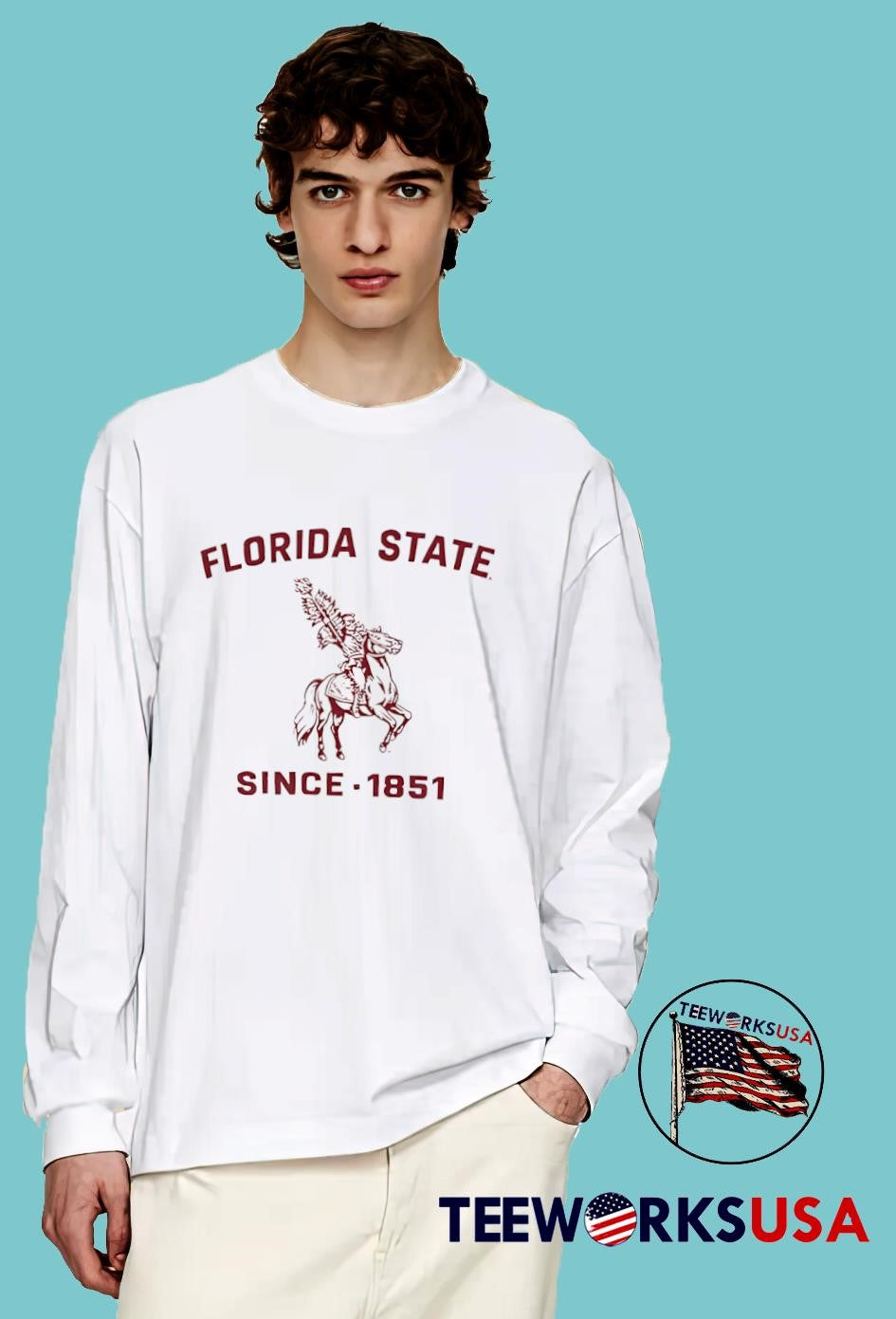 Florida State Duster Franklin since 1851 - Adult & Kids T-Shirts, Sweatshirts & Hoodies apparel design preview 4