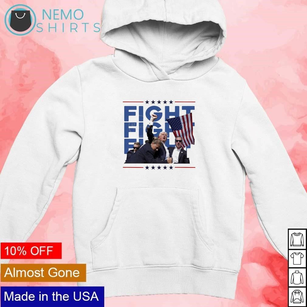 Fight Trump shooting 2024 - Adult & Kids T-Shirts, Sweatshirts & Hoodies apparel design preview 2