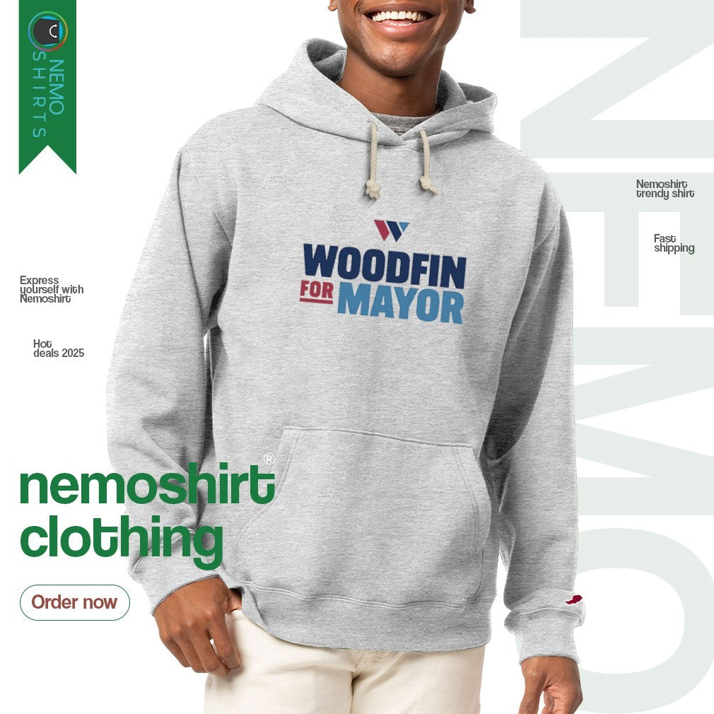 Woodfin for mayor - Adult & Kids T-Shirts, Sweatshirts & Hoodies apparel design preview 2