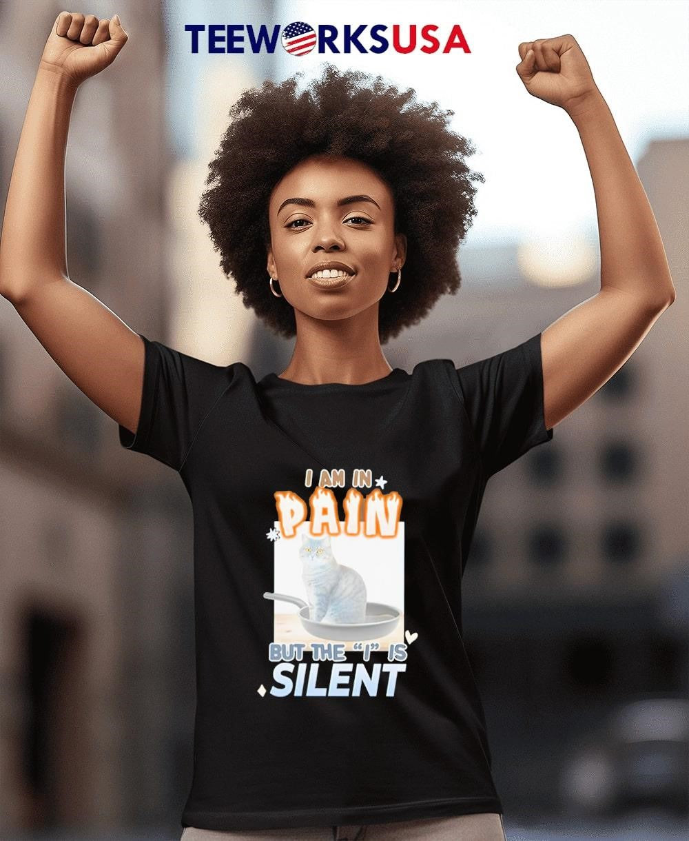 Cat I am in pain but the is silent - Adult & Kids T-Shirts, Sweatshirts & Hoodies apparel design preview 4
