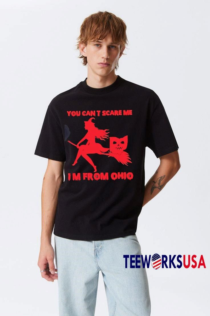 You Can't Scare Me I'm From Ohio halloween - Adult & Kids T-Shirts, Sweatshirts & Hoodies apparel design preview 3