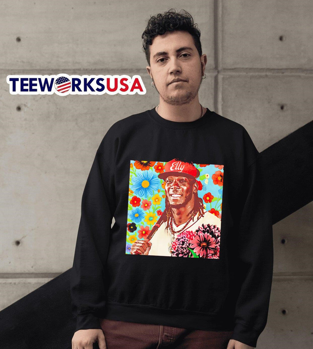 Elly De La Cruz Floral - Adult & Kids T-Shirts, Sweatshirts & Hoodies apparel design preview 6
