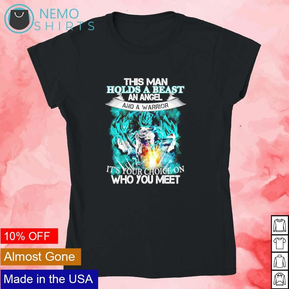 This man holds a beast an angel and warrior it's your - Adult & Kids T-Shirts, Sweatshirts & Hoodies apparel design preview 4