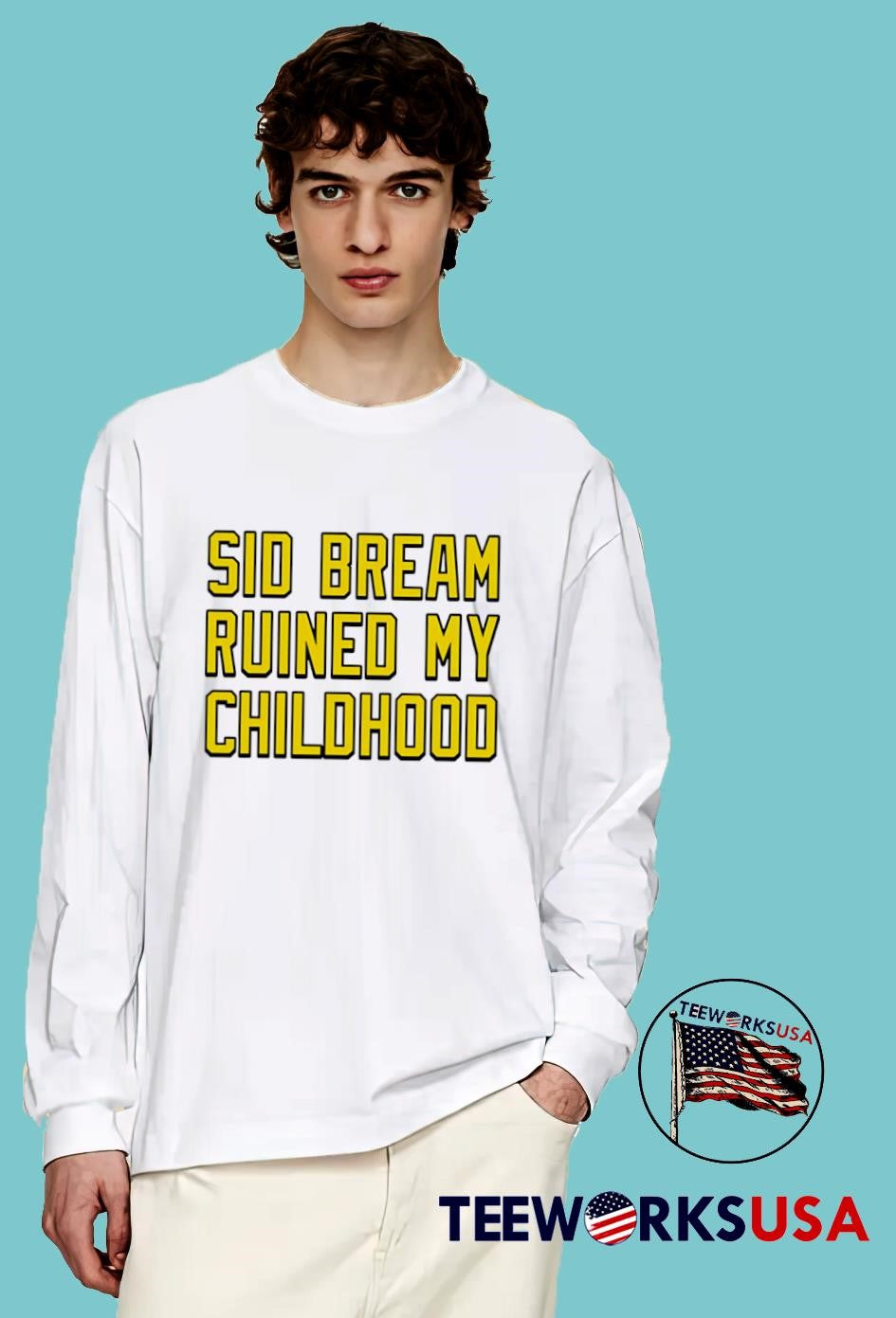 Sid Bream Ruined My Childhood - Adult & Kids T-Shirts, Sweatshirts & Hoodies apparel design preview 4