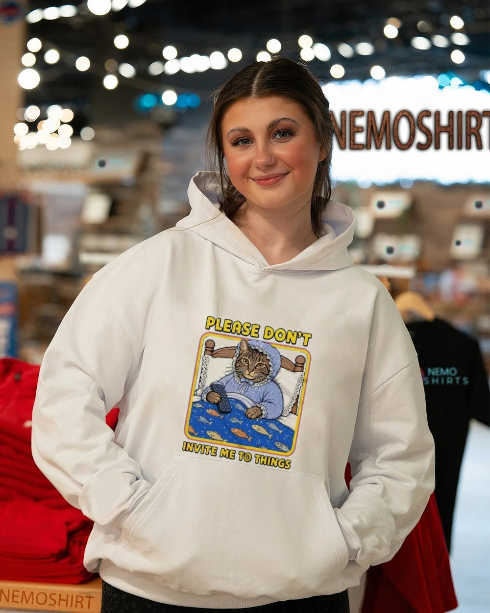 Nuggie Please Don't Invite Me To Things - Adult & Kids T-Shirts, Sweatshirts & Hoodies apparel design preview 3