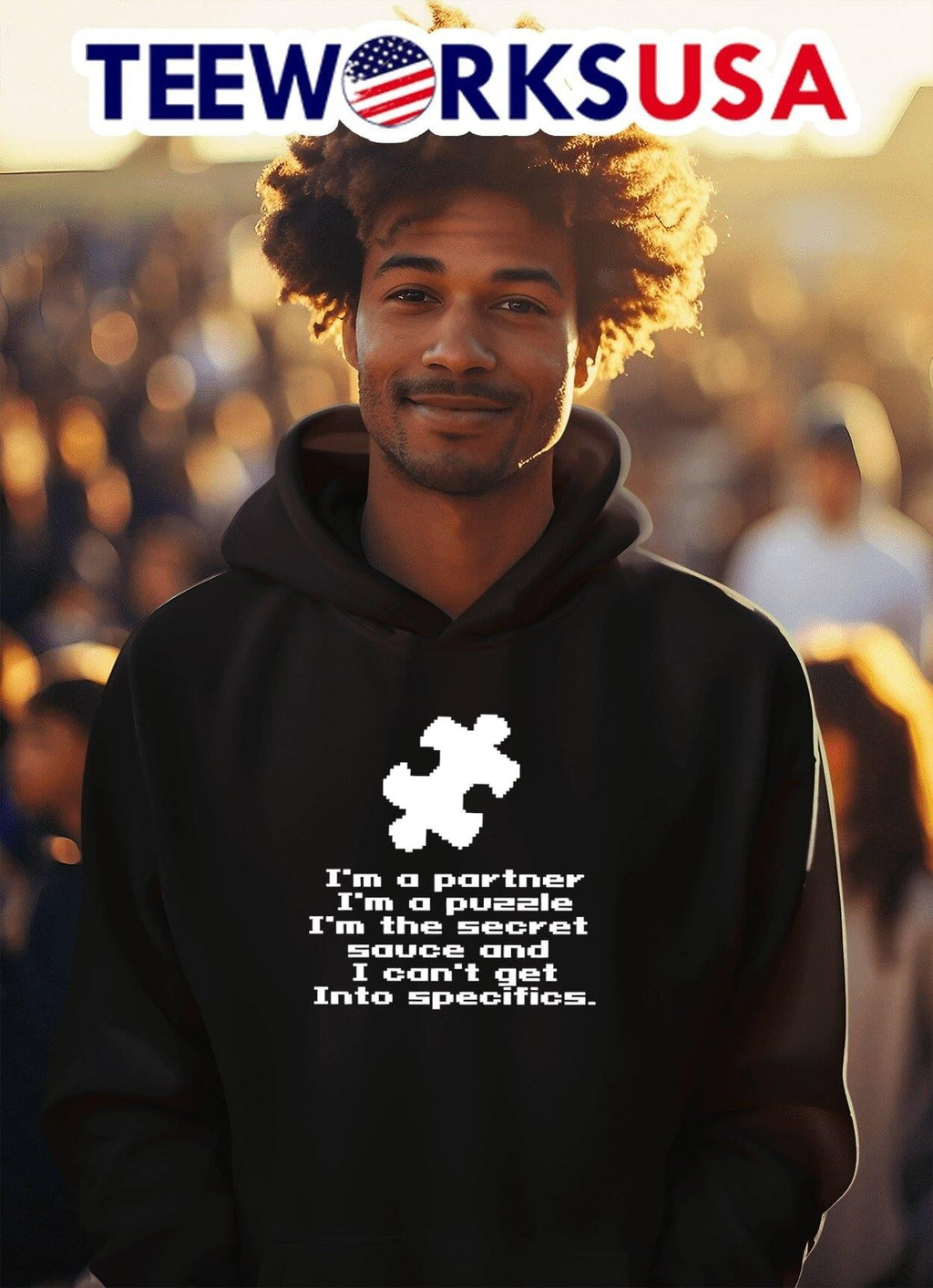 I'm A Partner Puzzle The Secret Sauce And I Can't Get - Adult & Kids T-Shirts, Sweatshirts & Hoodies apparel design preview 2