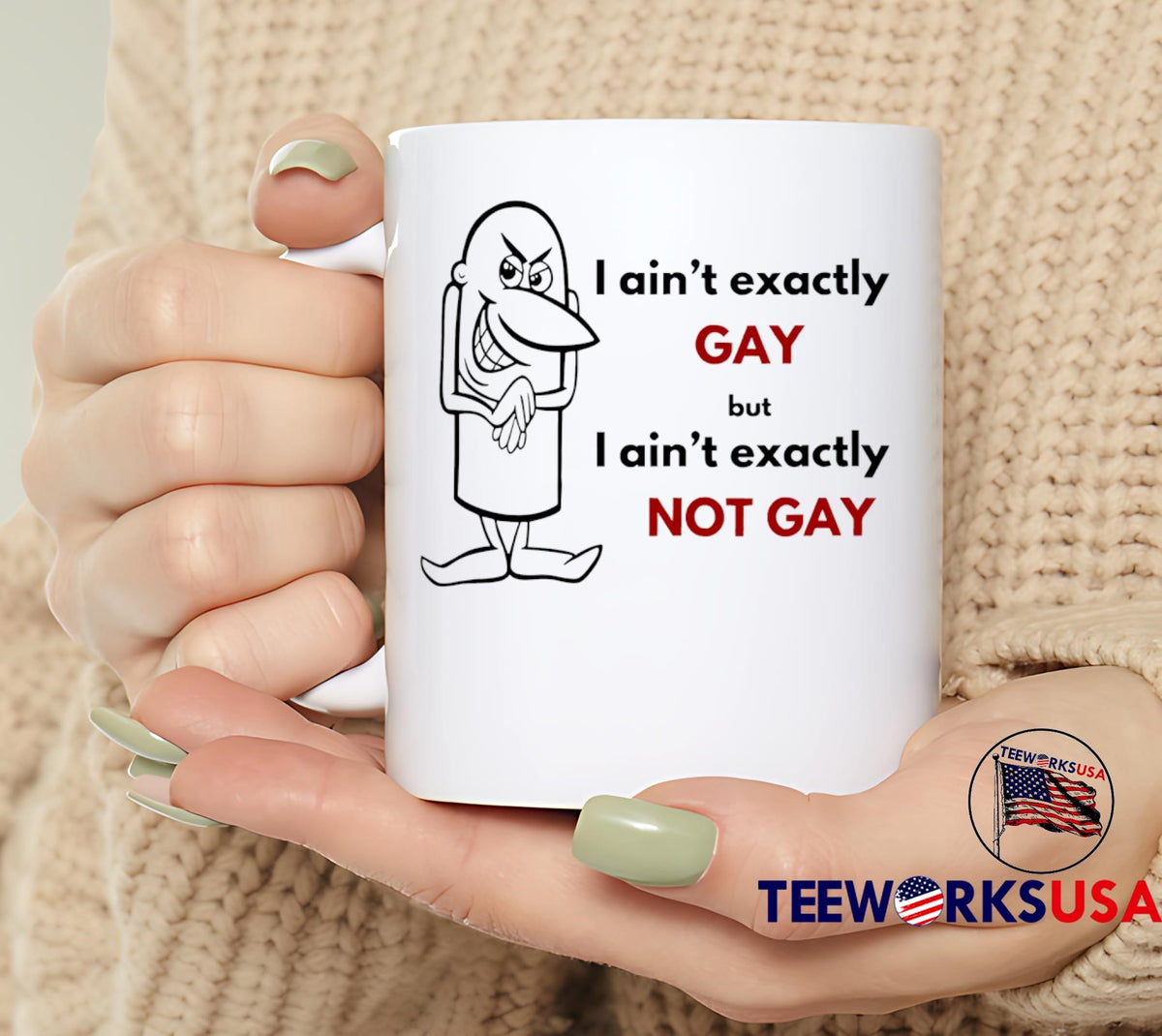I ain't exactly Gay but not - Adult & Kids T-Shirts, Sweatshirts & Hoodies apparel design preview 6
