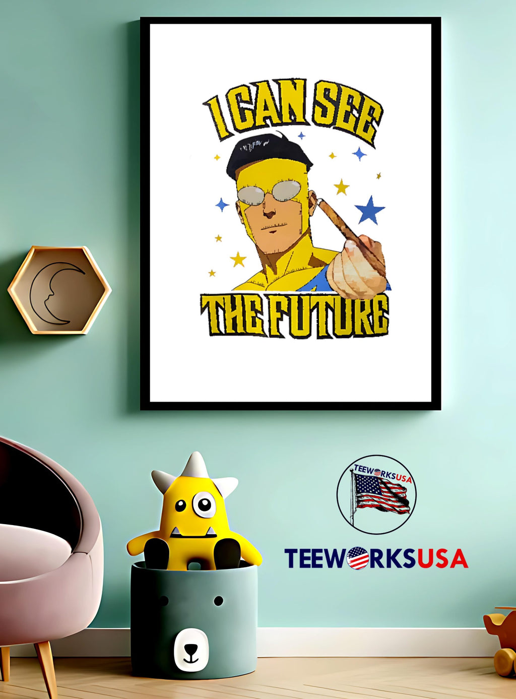 Invincible I Can See The Future - Adult & Kids T-Shirts, Sweatshirts & Hoodies apparel design preview 3