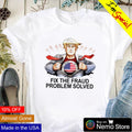 Trump Superman fix the fraud problem solved - Adult & Kids T-Shirts, Sweatshirts & Hoodies apparel design preview 1