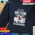 God first family second then Cleveland Guardians - Adult & Kids T-Shirts, Sweatshirts & Hoodies apparel design preview 1