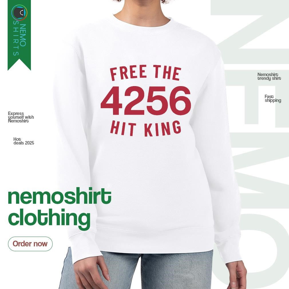 Free the 4256 hit king Pete Rose Cincinnati Reds - Adult & Kids T-Shirts, Sweatshirts & Hoodies apparel design preview 4