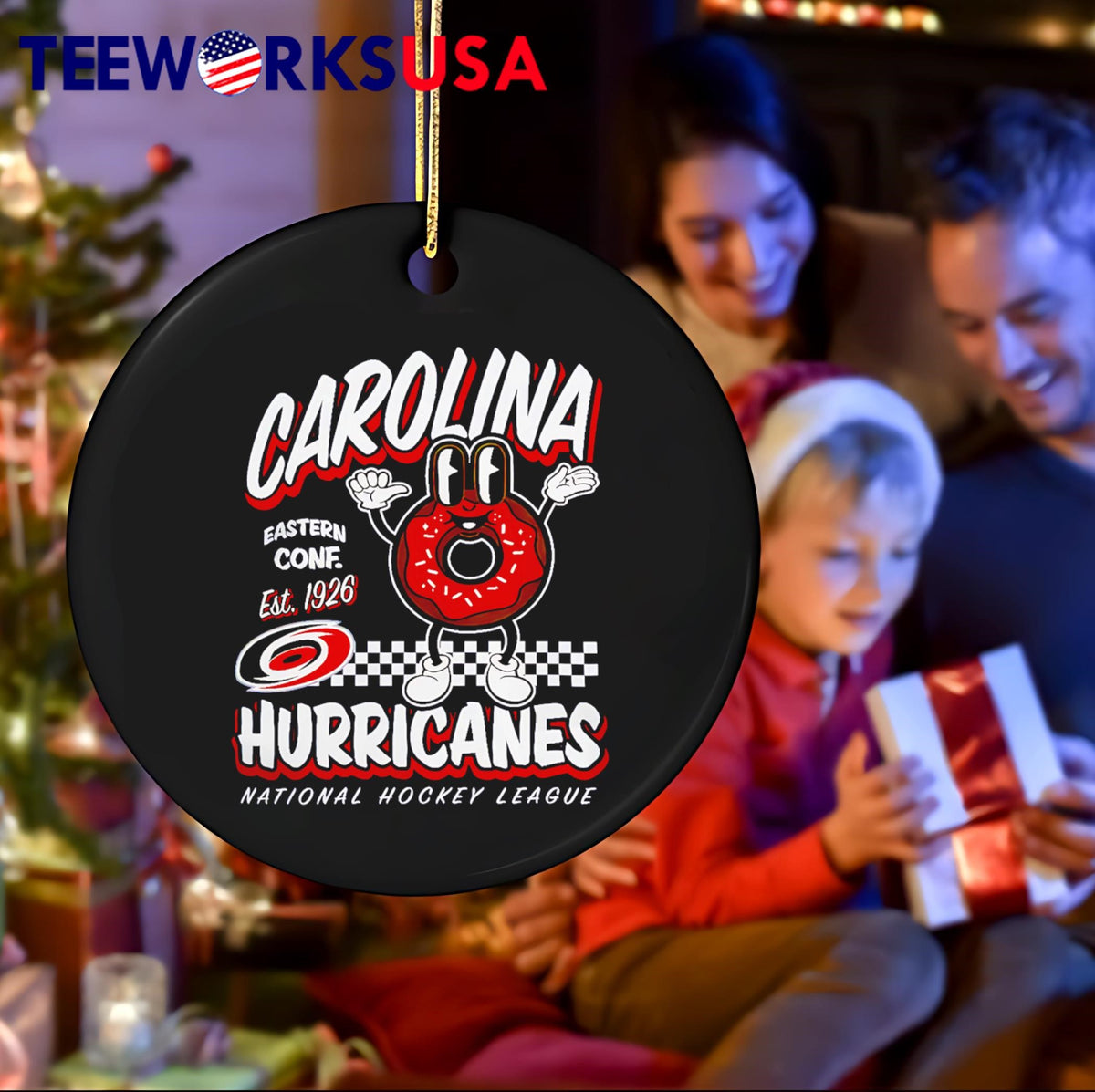 Mitchell Ness Carolina Hurricanes Black Local Food - Adult & Kids T-Shirts, Sweatshirts & Hoodies apparel design preview 4