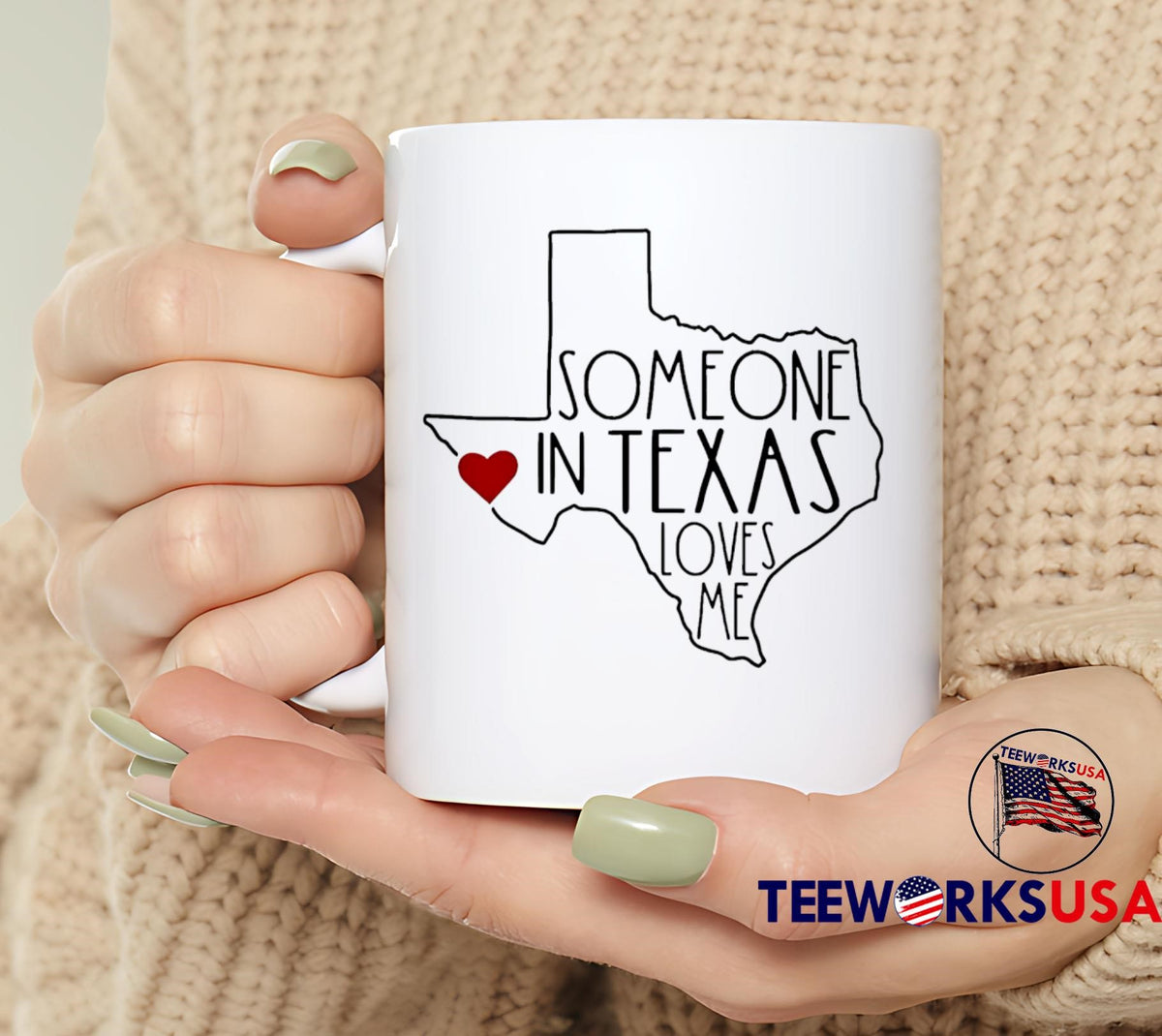 Someone in Texas loves me cute state pride gift - Adult & Kids T-Shirts, Sweatshirts & Hoodies apparel design preview 6