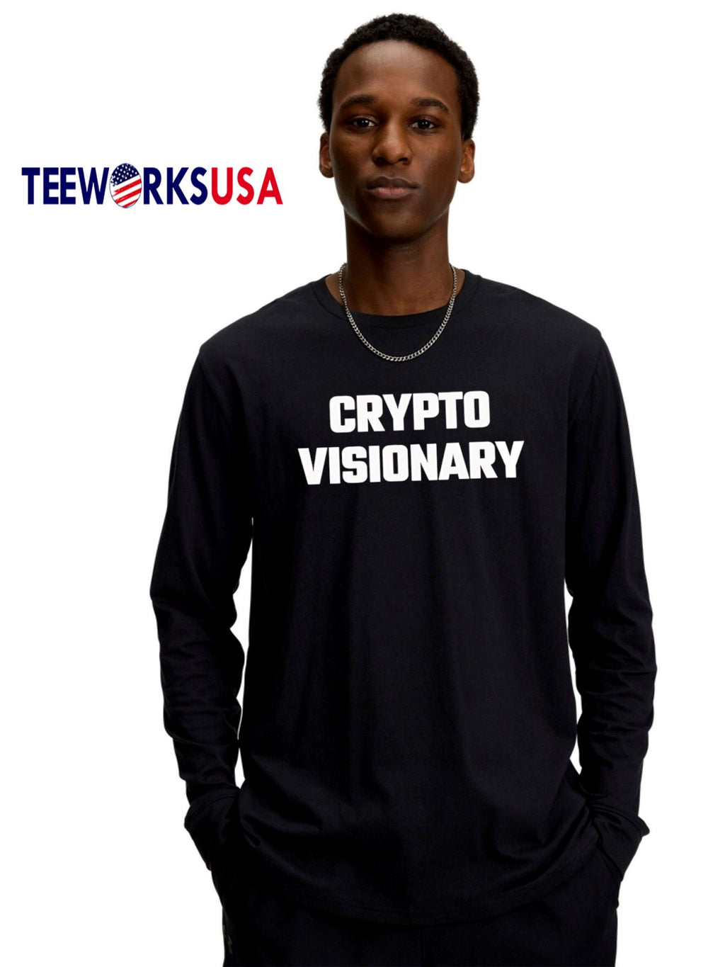 Crypto Visionary - Adult & Kids T-Shirts, Sweatshirts & Hoodies apparel design preview 4