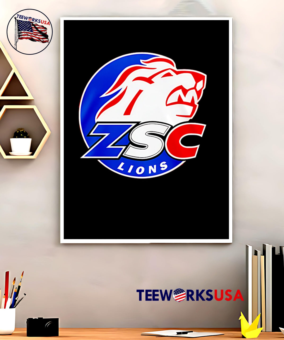 ZSC Lions Schweizer Meister 2025 logo - Adult & Kids T-Shirts, Sweatshirts & Hoodies apparel design preview 5
