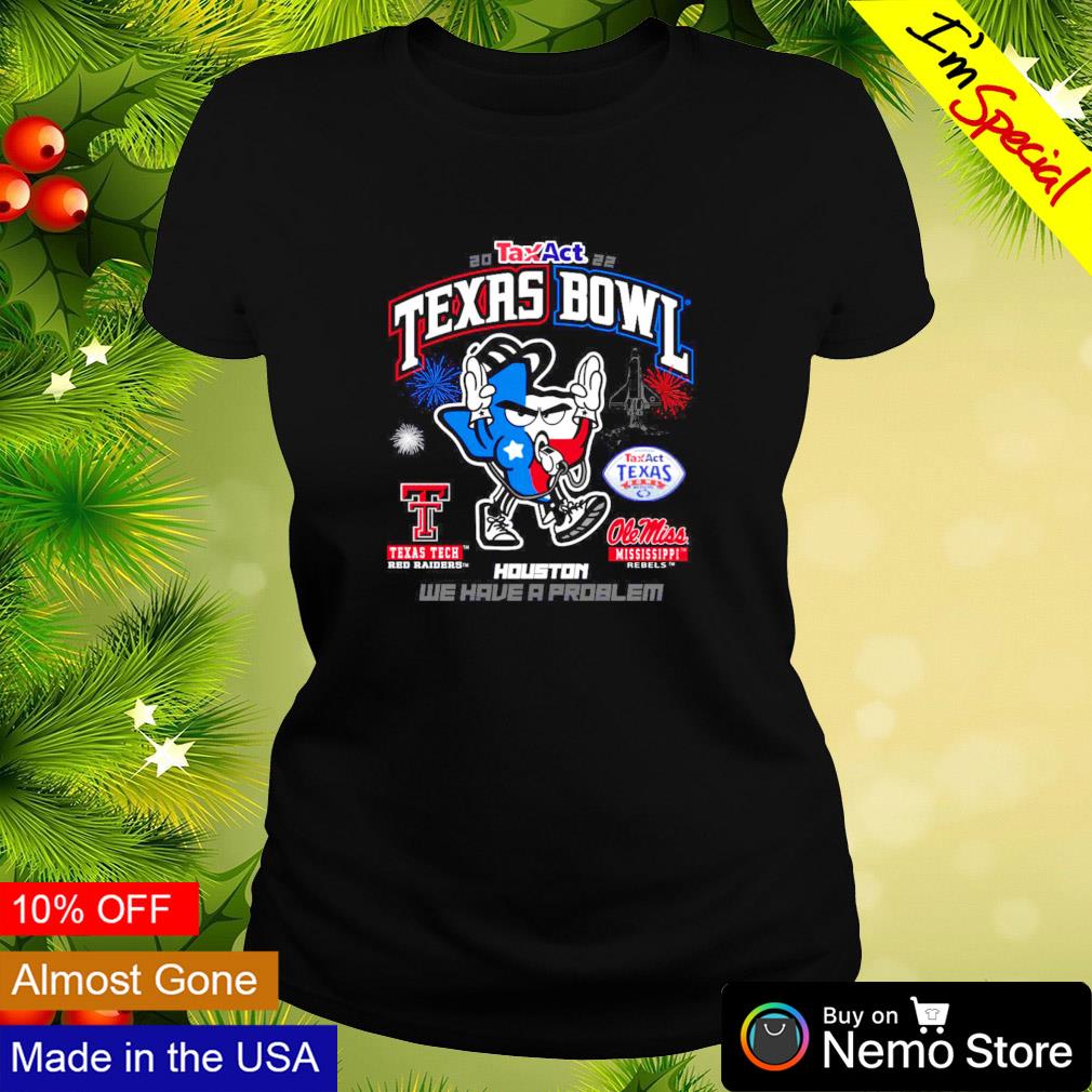Texas Tech Red Raiders 2022 bowl Houston we have - Adult & Kids T-Shirts, Sweatshirts & Hoodies apparel design preview 3