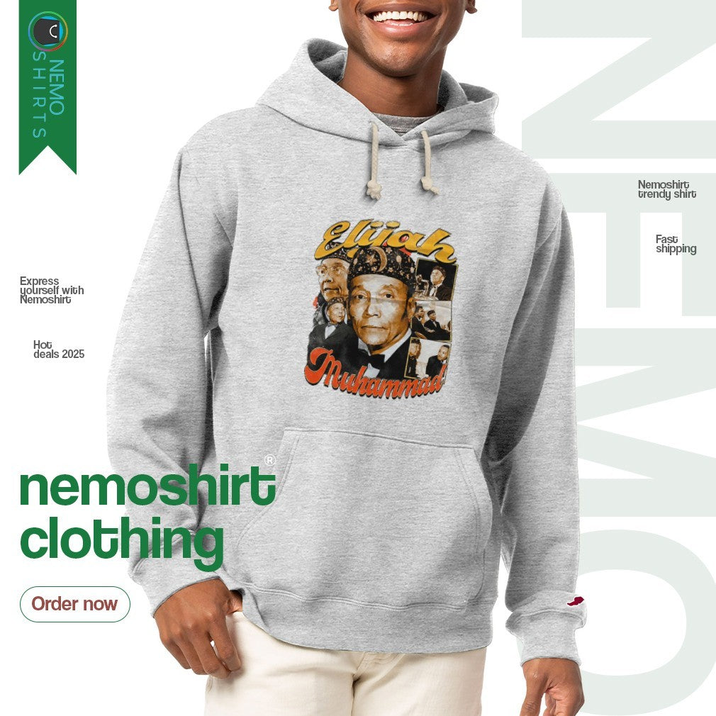 Elijah Muhammad vintage graphic - Adult & Kids T-Shirts, Sweatshirts & Hoodies apparel design preview 2