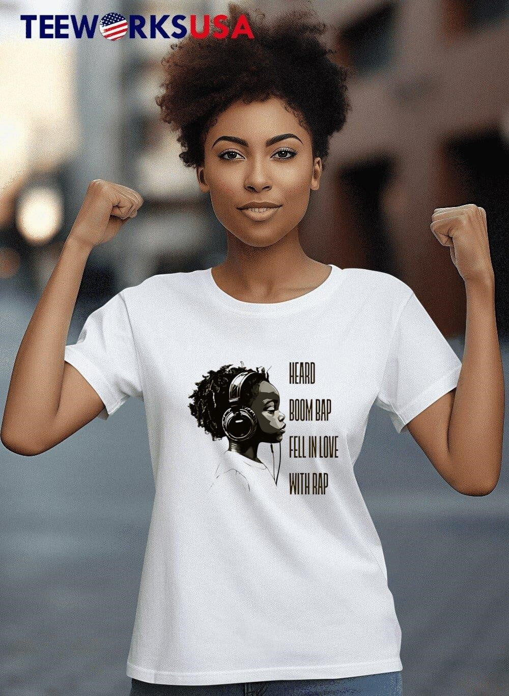 Dan Johns Fell In Love With Rap B&W - Adult & Kids T-Shirts, Sweatshirts & Hoodies apparel design preview 8
