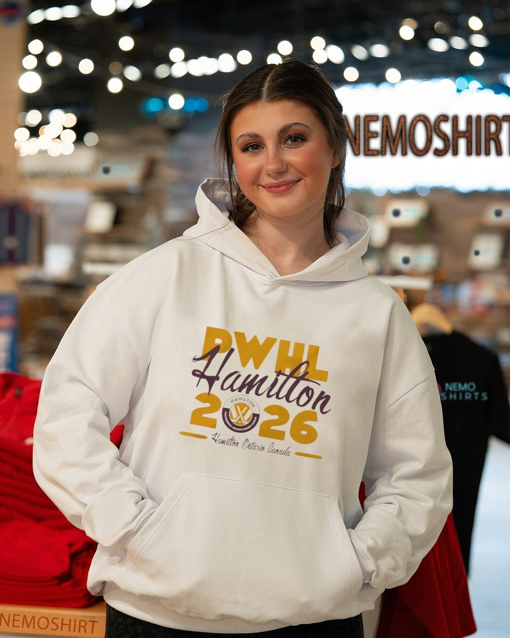 PWHL 2026 Hamilton Ontario Canada - Adult & Kids T-Shirts, Sweatshirts & Hoodies apparel design preview 3