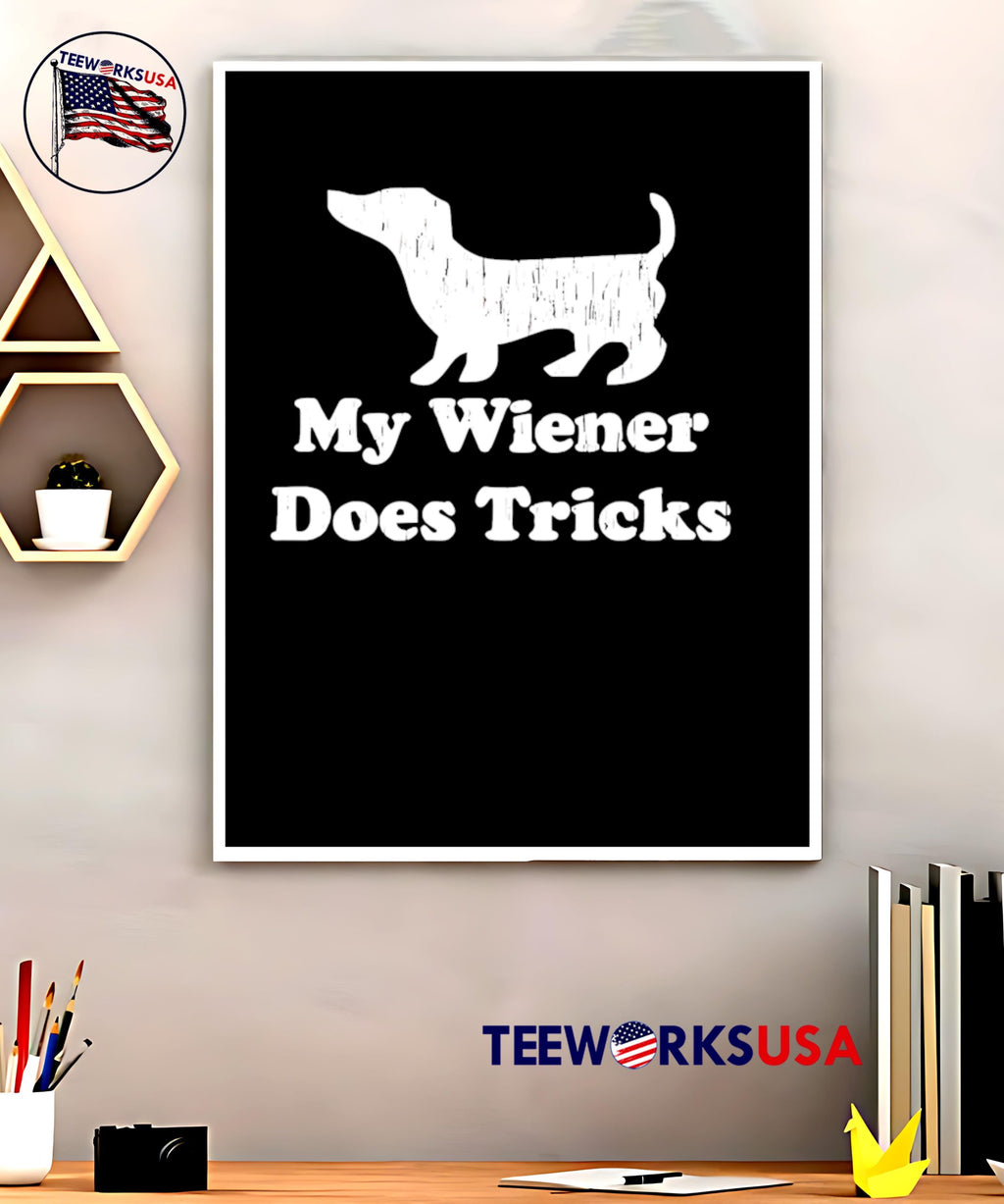 My Wiener Does Tricks - Adult & Kids T-Shirts, Sweatshirts & Hoodies apparel design preview 5