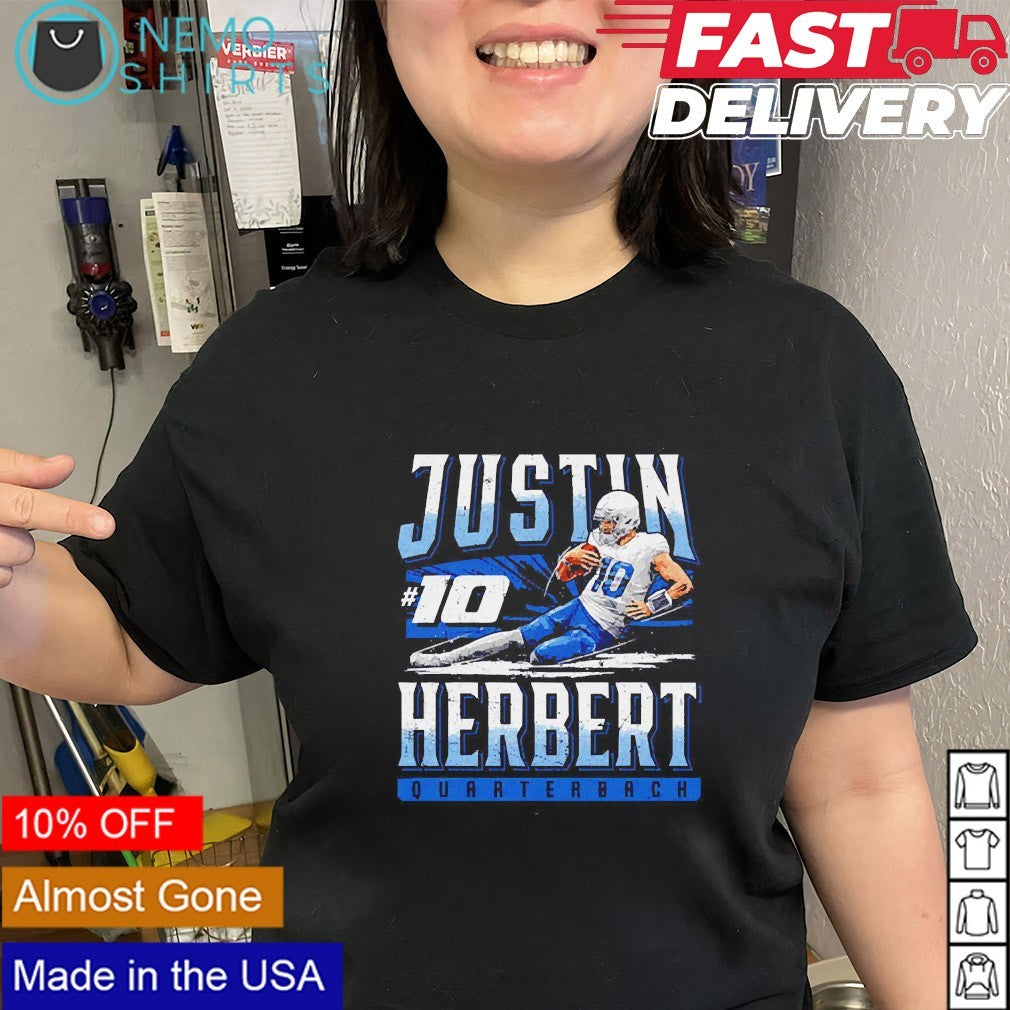 Justin Herbert 10 Los Angeles Chargers quarterback - Adult & Kids T-Shirts, Sweatshirts & Hoodies product image 3