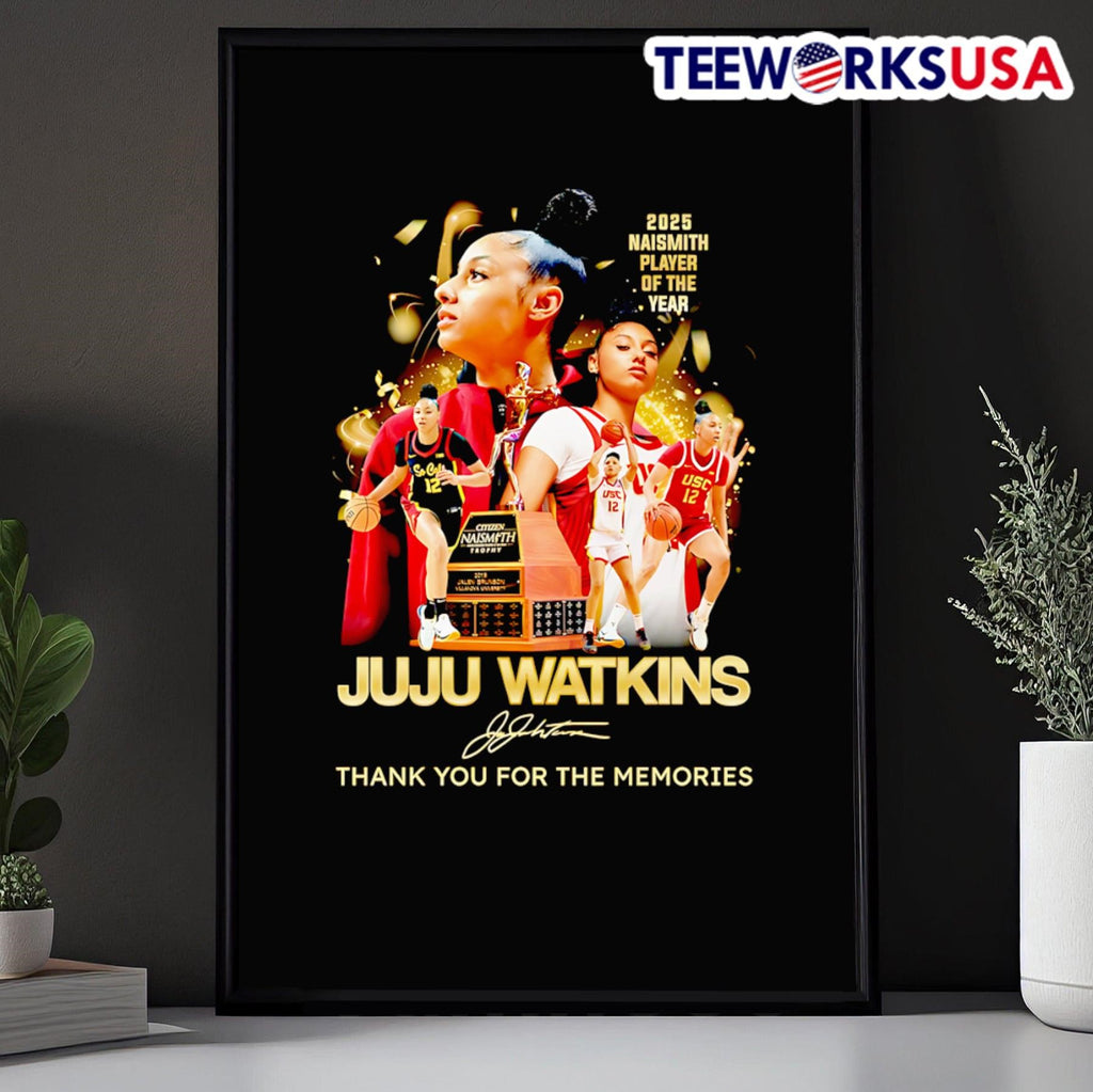 2025 Naismith Player of the year Juju Watkins thank - Adult & Kids T-Shirts, Sweatshirts & Hoodies apparel design preview 5