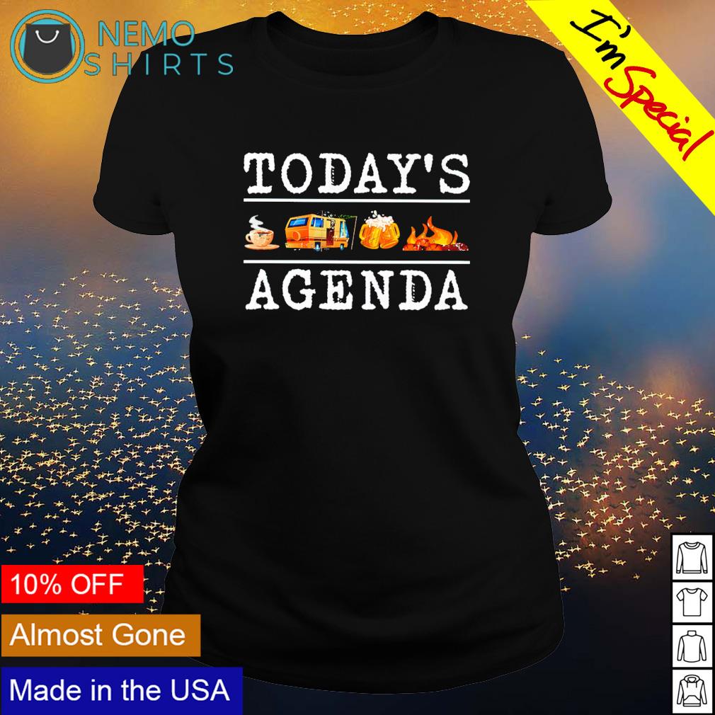 Camping today's agenda - Adult & Kids T-Shirts, Sweatshirts & Hoodies apparel design preview 3