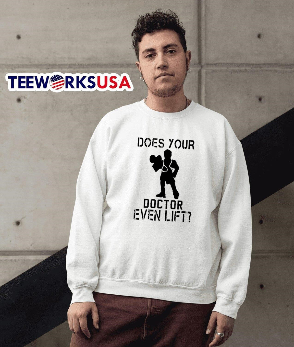 Does your doctor even lift - Adult & Kids T-Shirts, Sweatshirts & Hoodies apparel design preview 3