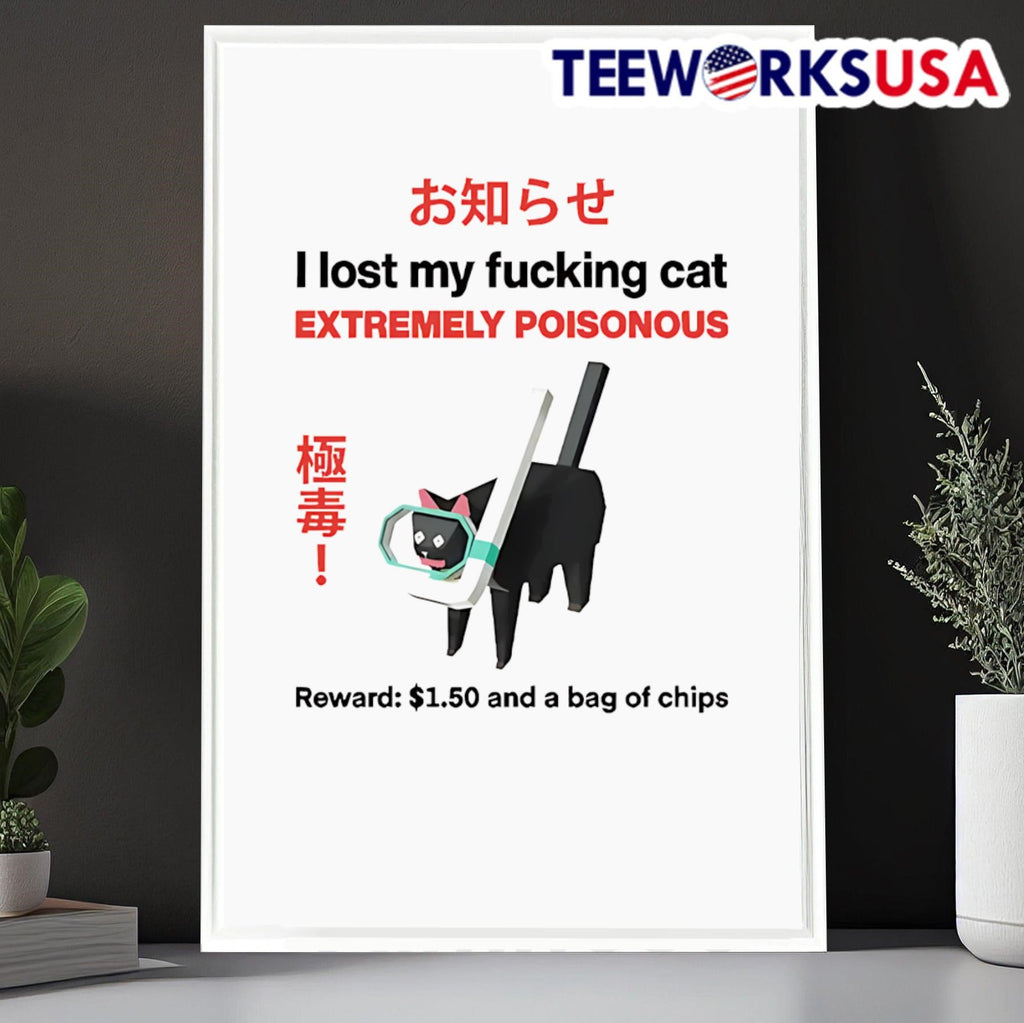 Black cat I lost my fucking extremely poisonous - Adult & Kids T-Shirts, Sweatshirts & Hoodies apparel design preview 6