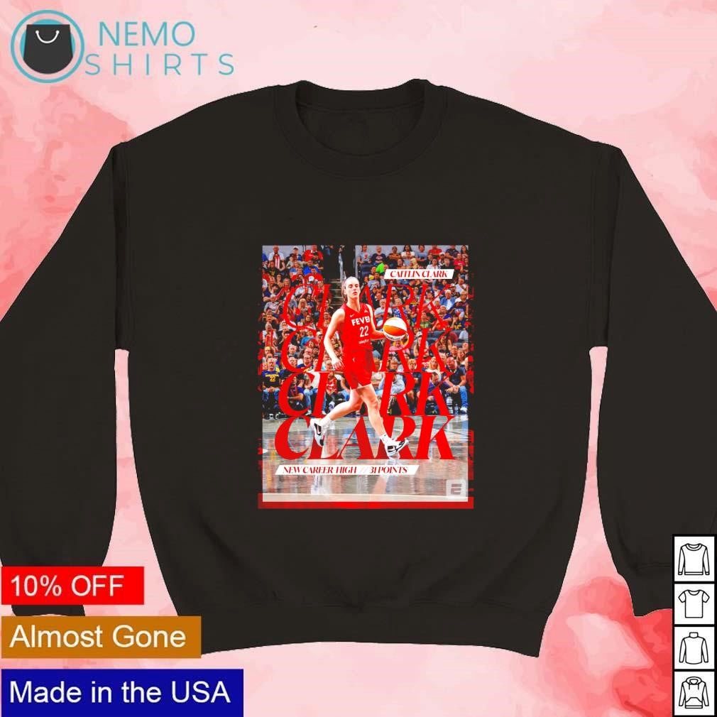 Caitlin Clark Indiana Fever new career high 31 points - Adult & Kids T-Shirts, Sweatshirts & Hoodies apparel design preview 3