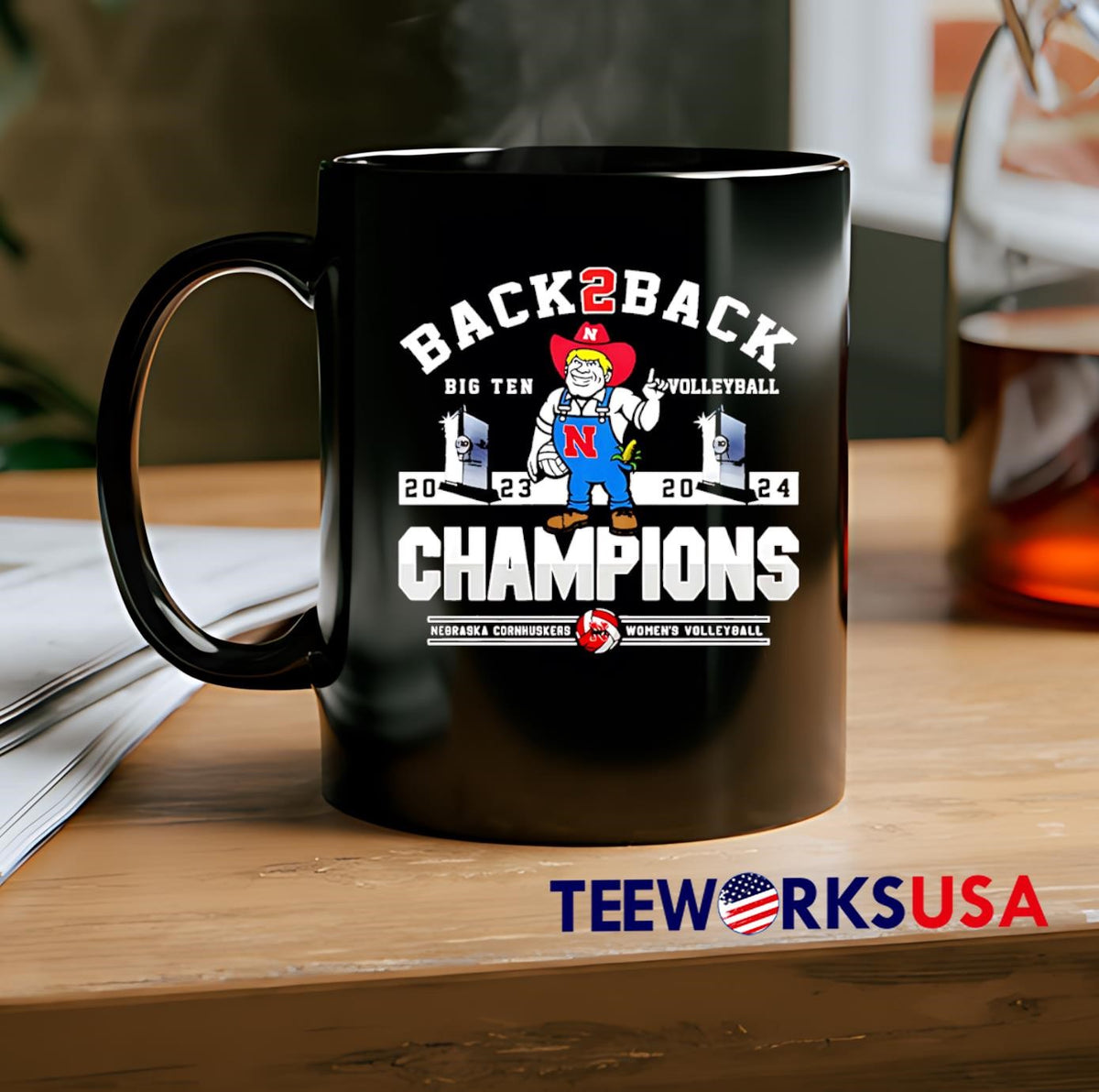 Nebraska Cornhuskers back 2 champions - Adult & Kids T-Shirts, Sweatshirts & Hoodies apparel design preview 2