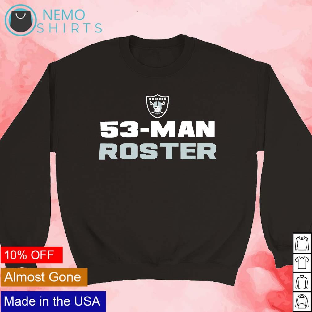 Las Vegas Raiders 53 man roster - Adult & Kids T-Shirts, Sweatshirts & Hoodies apparel design preview 3